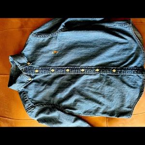 Big Boys Cotton Chambray Sport Shirt